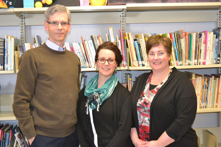 Brian Clancy, Lisa Sheppard, and Catherine Morneault, Recipients of the 2016 Governor General's History Award for Excellence in Teaching